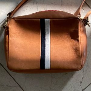 Clare V midi sac natural with stripes